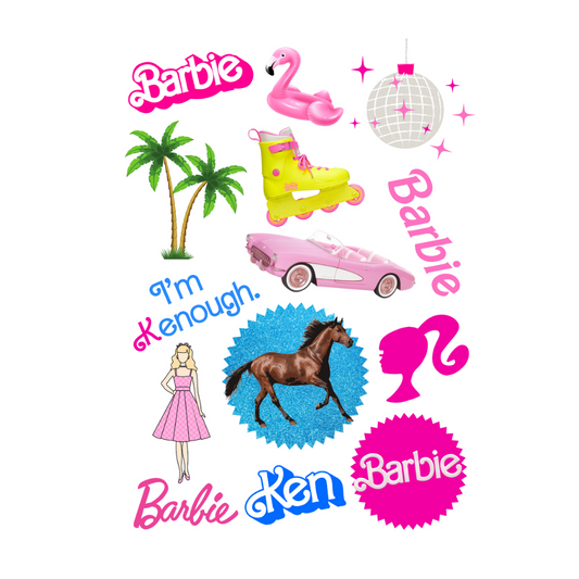 Set tatuajes Barbie