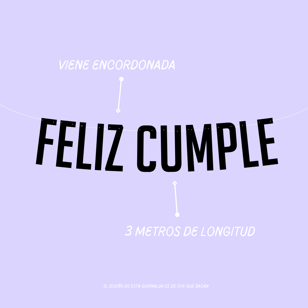 Guirnalda Feliz Cumple