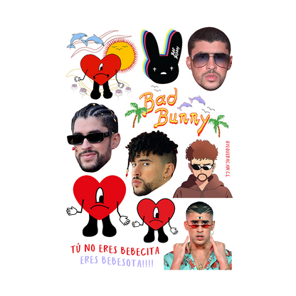 Set tatuajes Bad Bunny